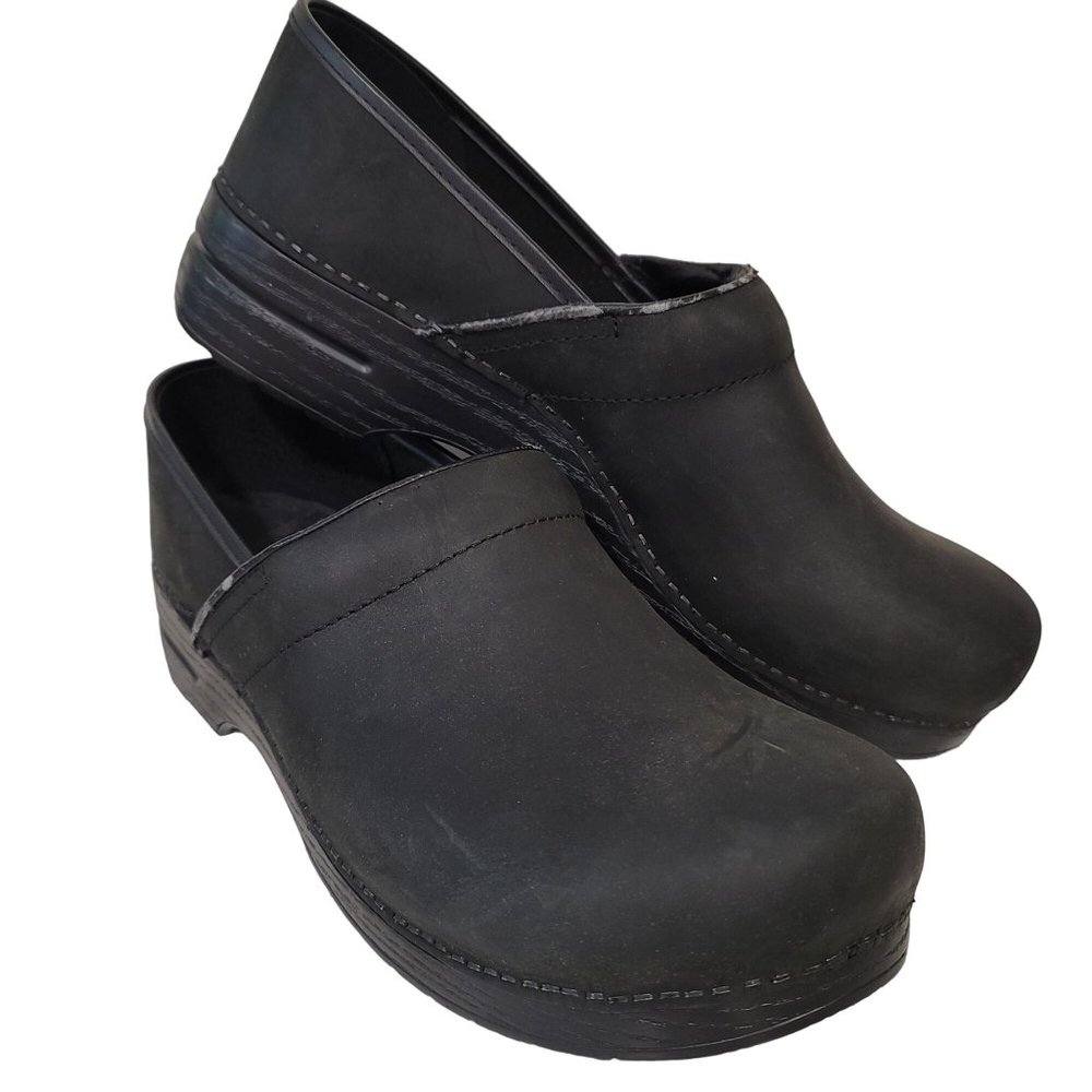 Dansko Personalized Wide Pro black clogs hospital nurse, doctor comfort size 48